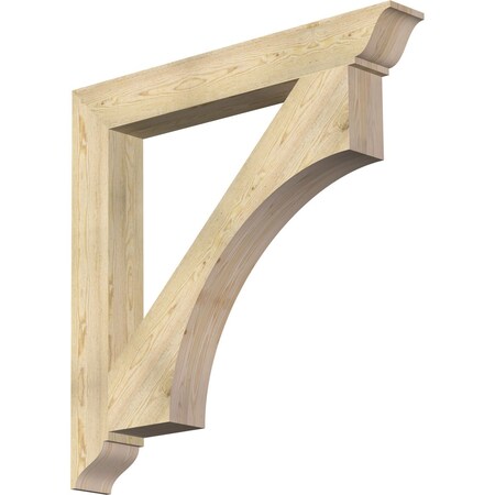 Ekena Millwork Westlake Traditional Rough Sawn Bracket, Douglas Fir, 6"W x 48"D x 48"H BKT06X48X48WTL01RDF